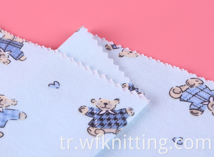 Cute Bear Digital Printed Fabric